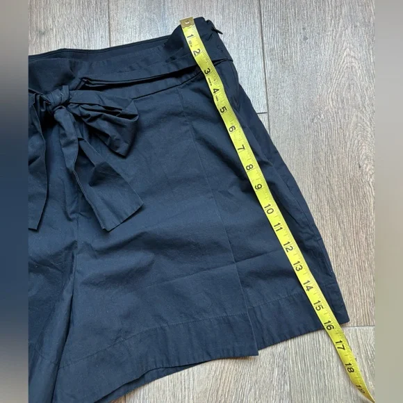 NEW J.Crew Black Cotton Bow Shorts Size 10 NWT Lightweight Beach Prep - Picture 3 of 8